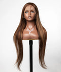 Straight Highlight 13X4 Transparent Lace Wig